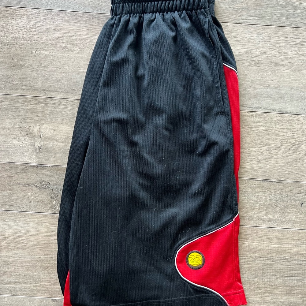 Jordan Black and Red Athletic Shorts